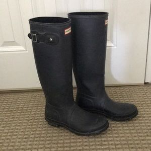 Black Matte Hunter Boots